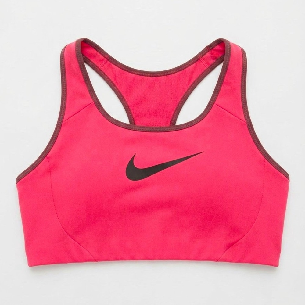 Nike Women's Nike Pro Dri-FIT Sports Bra L Pink Gray Racerback AJ5219-639